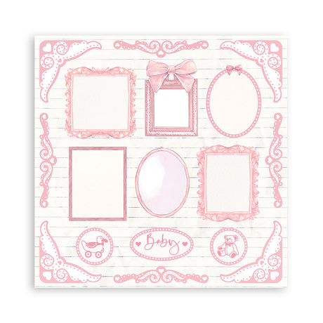 Block de cartulinas ''Fondos Babydream Pink - Niña"