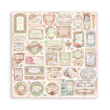 Block de cartulinas ''Rose Parfum'' de 20.3x20.3 cm