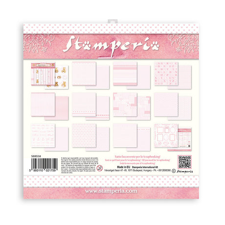 Block de cartulinas ''Fondos Babydream Pink - Niña"