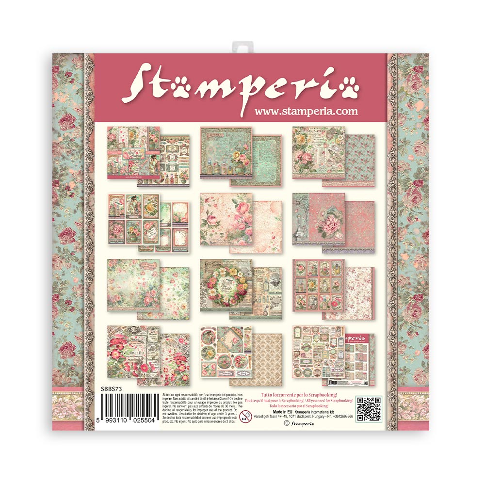 Block de cartulinas ''Rose Parfum'' de 20.3x20.3 cm
