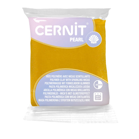 Cernit Pearl Amarillo (700) – arcilla polimérica con micas brillantes 56 g