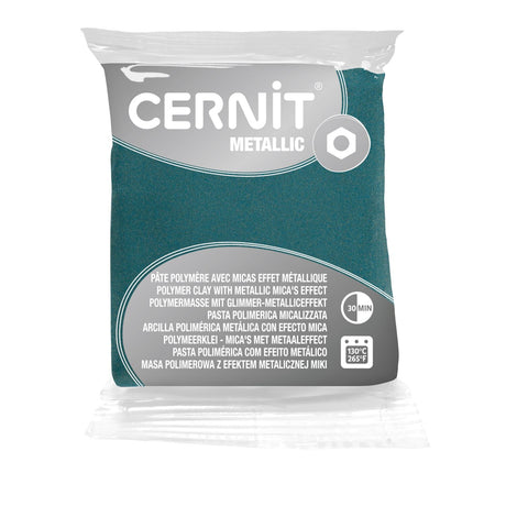 Cernit Metallic Oro Turquesa – arcilla polimérica efecto metálico 56 g