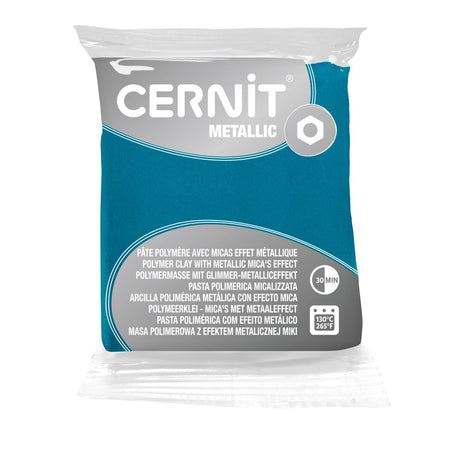 Cernit Metallic Turquesa – arcilla polimérica efecto metálico 56 g