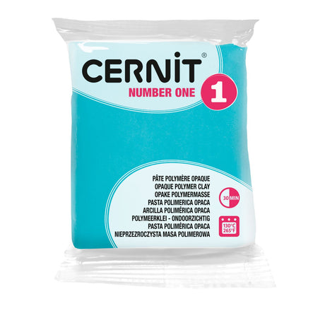 Cernit Number One Verde turquesa (676) – arcilla polimérica 56 g