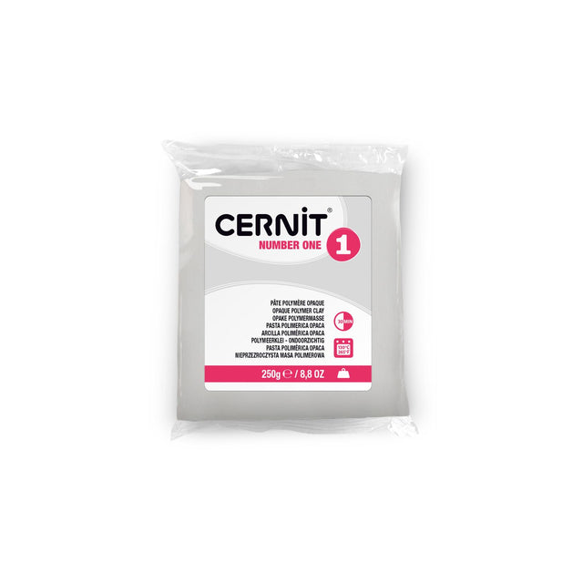 Cernit Number One Blanco opaco (027) – arcilla polimérica bloque de 250 g