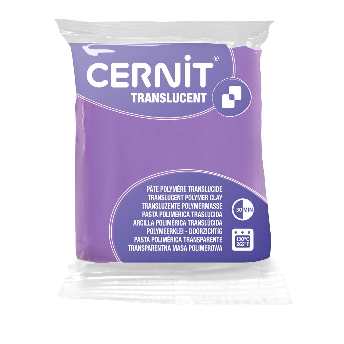 Cernit Translucent Violeta (900) – arcilla polimérica translúcida 56 g