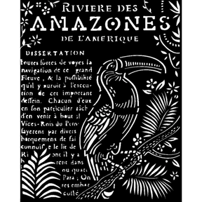Stencil 20X25cm Tucán amazónico