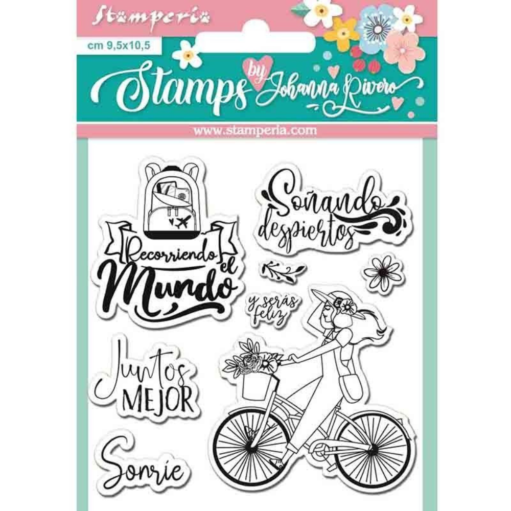Sellos Clear Aires de libertad - Bicicleta de Johanna Rivero
