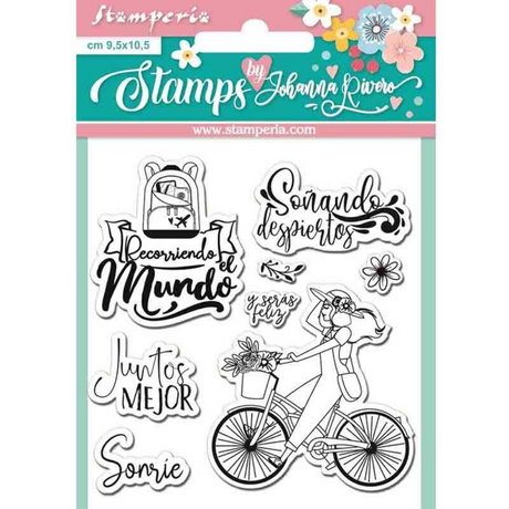 Sellos Clear Aires de libertad - Bicicleta de Johanna Rivero