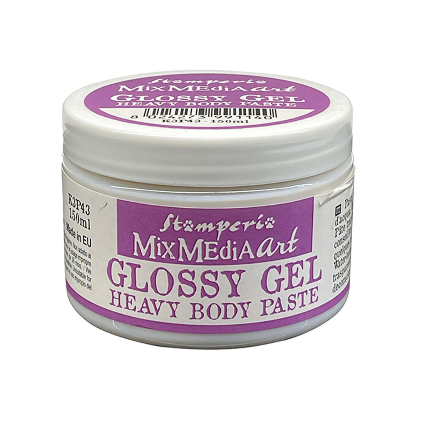 Pasta Corporal Pesada en Gel Brillante Extra Volumen a base de agua Pote 150ml