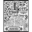 Stencil 20X25cm Querido diario
