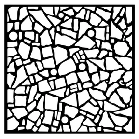 Stencil 18X18cm Blue Dream - Mosaico