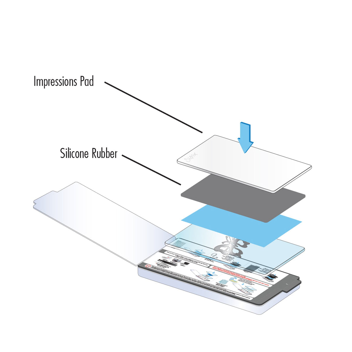 Placa Base para Embossing 22.54x14.92cm (otra vista)