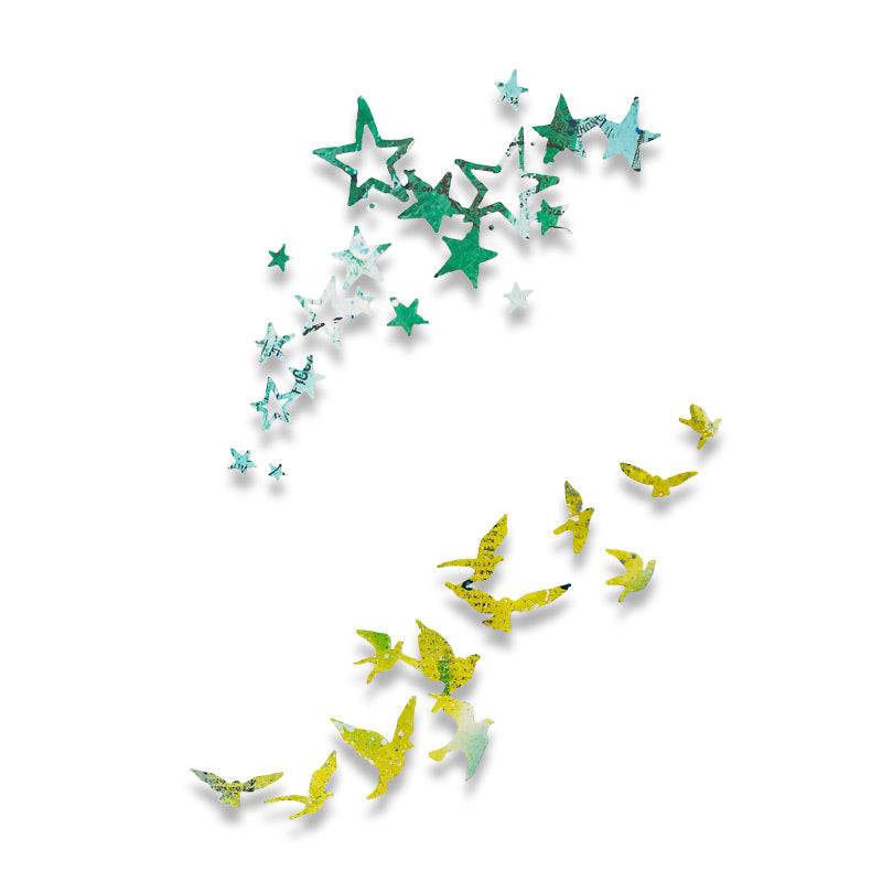 Troqueles Thinlits Birds & Stars - Aves y Estrellas x2