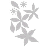 Troqueles Thinlits Poinsettia - Flor de Navidad x7 (otra vista)