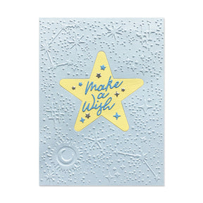 Folder de Embossing Impresslits A6 con Troquel - Celestial