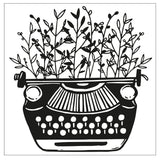 Troqueles Framelits con Sellos Hello Typewriter - Máquina de Escribir (otra vista)