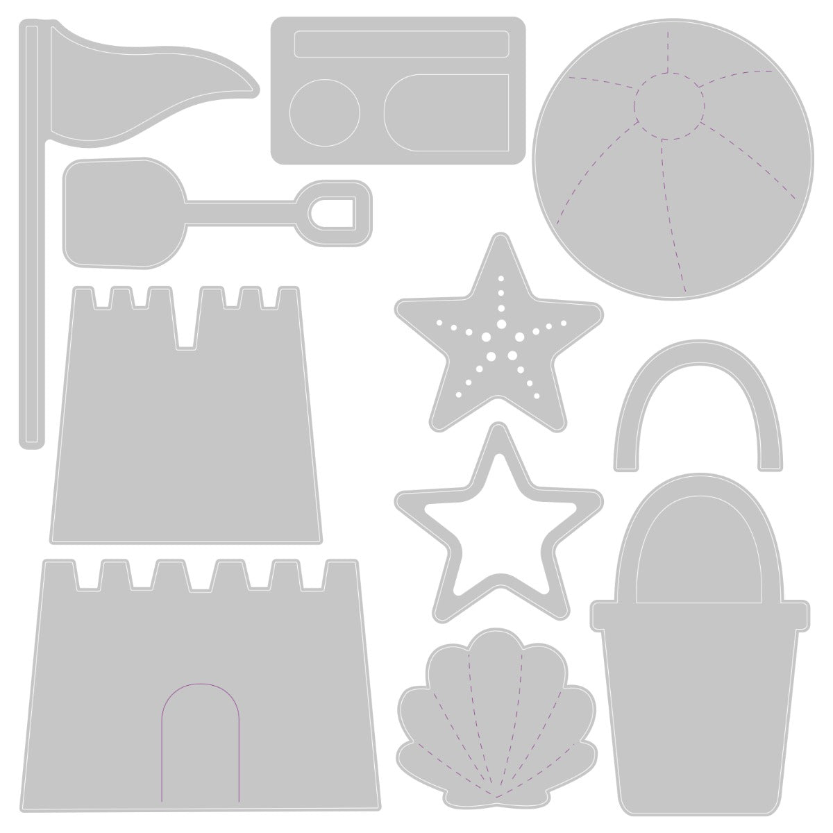 Troqueles Thinlits Summer Shapes - Formas de Verano x11 (otra vista)