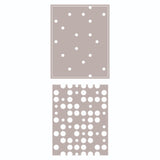 Troqueles Thinlits de Fondo Layered Dots 13cm x3 (dibujo del diseño)