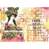 Studio Sellos Clear con Stencils A5 Feed Your Soul (vista 2)