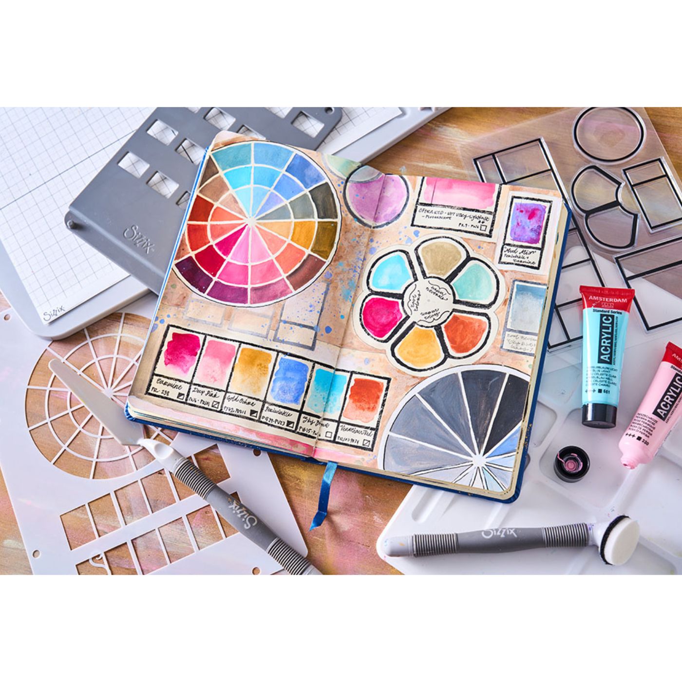 Studio Sellos Clear con Stencils A5 Artist Tools