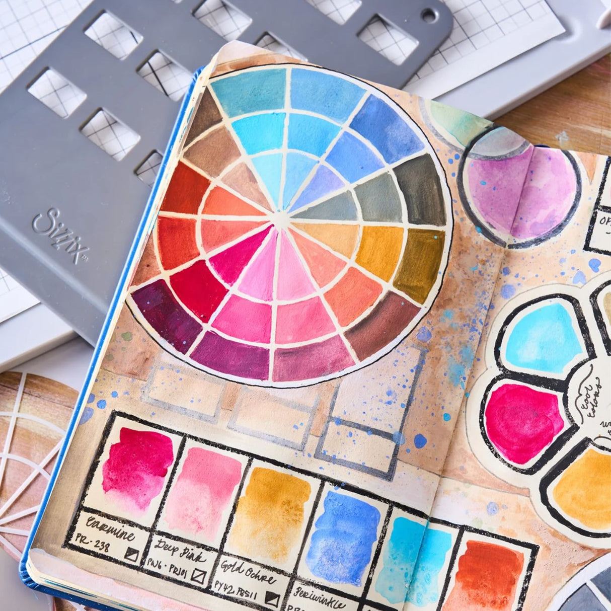 Studio Sellos Clear con Stencils A5 Artist Tools (vista 2)