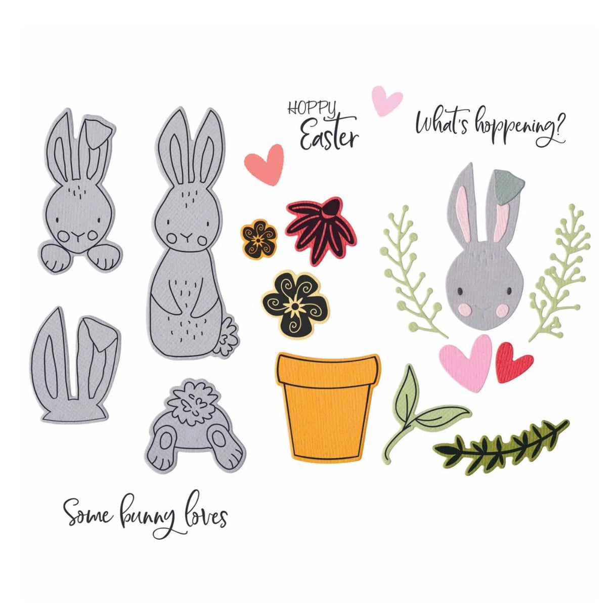 Troqueles Framelits Bunny Bits & Blooms #2 (vista 5)