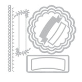 Troqueles Thinlits Scalloped Circles, Borders & Banners (vista 4)
