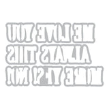 Sellos Clear A5 con Framelits Fine Line Alpha 01 (vista 4)