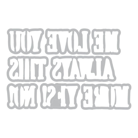 Sellos Clear A5 con Framelits Fine Line Alpha 01 (vista 4)