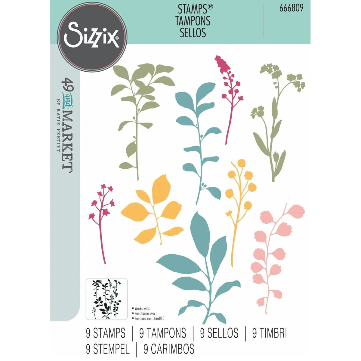 Sellos Clear A5 Fine Stems 01