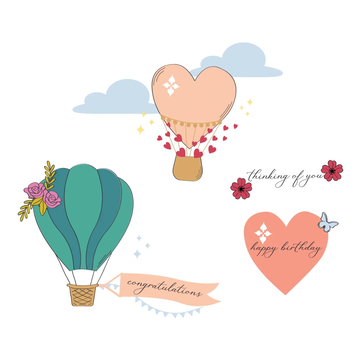 Sellos Clear Up And Away de Catherine Pooler