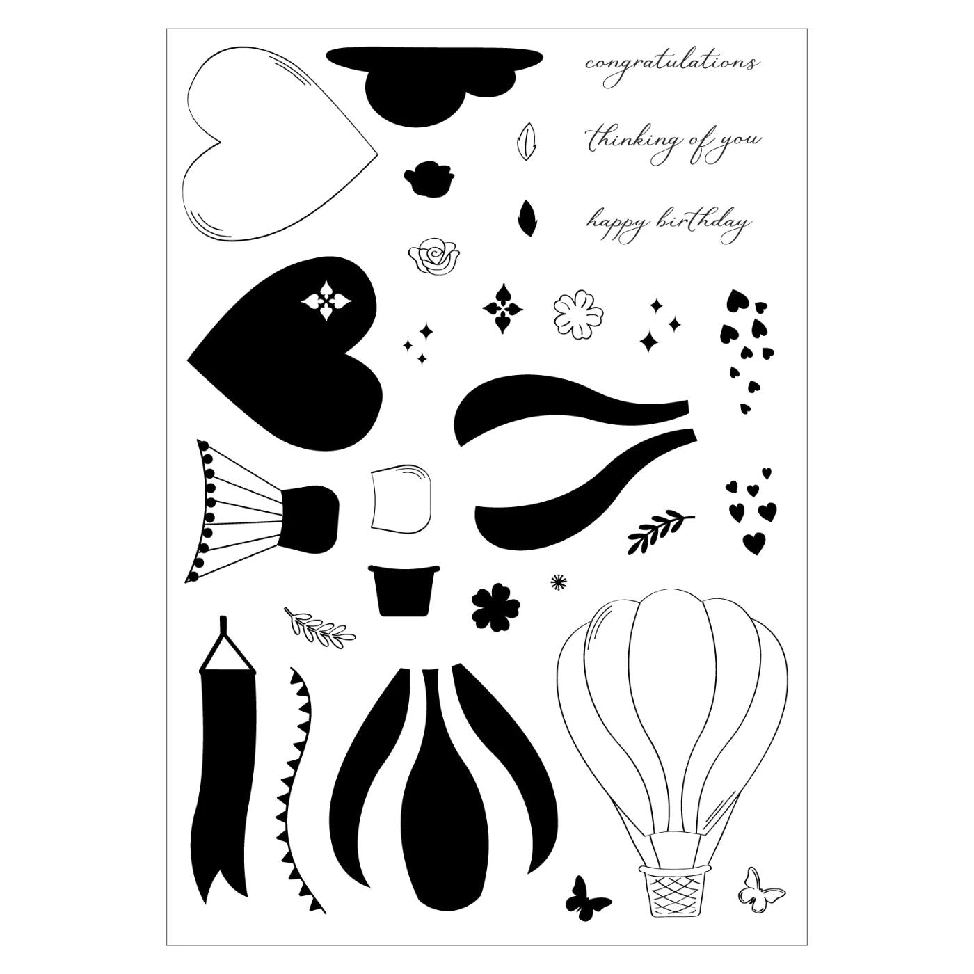 Sellos Clear Up And Away de Catherine Pooler