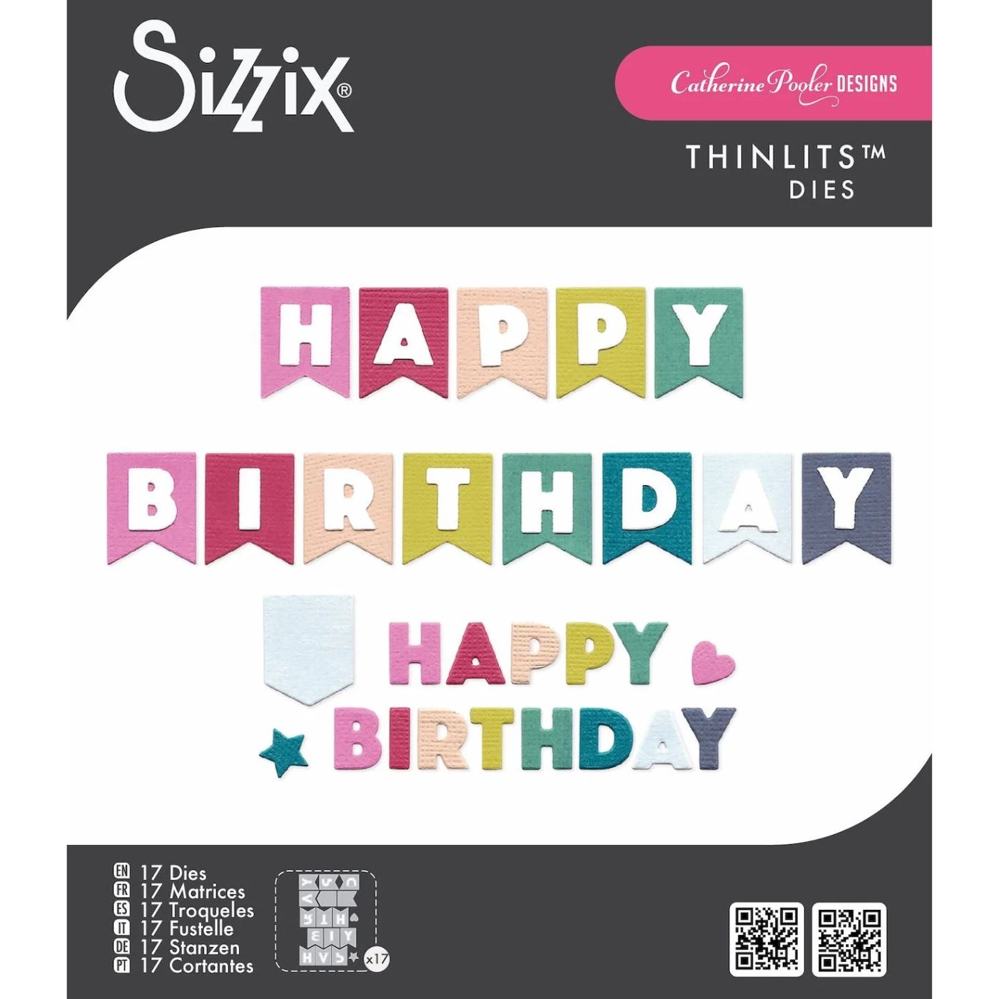 Troqueles Thinlits Birthday Bunting de Catherine Pooler