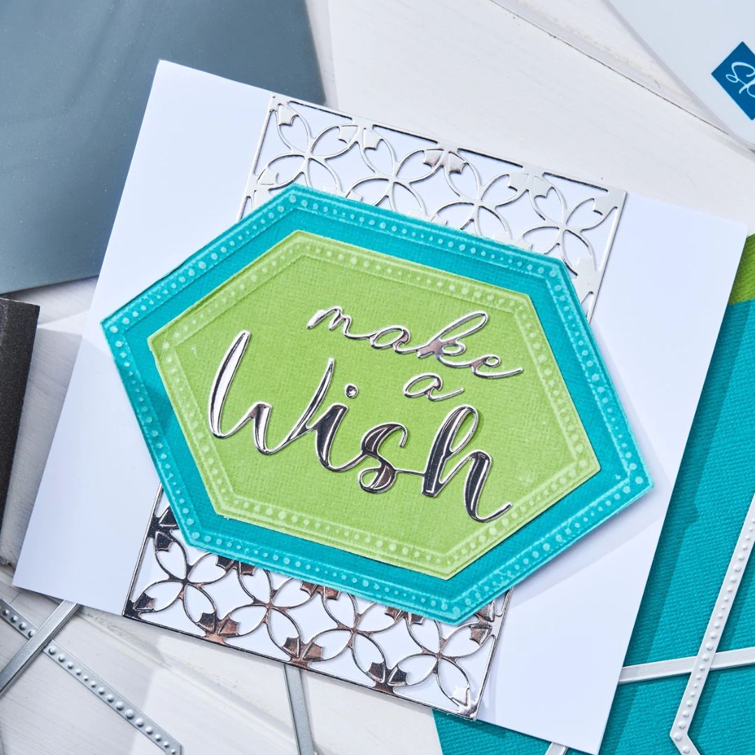 Troqueles Framelits Fanciful Reversed - Stitched Hexagons