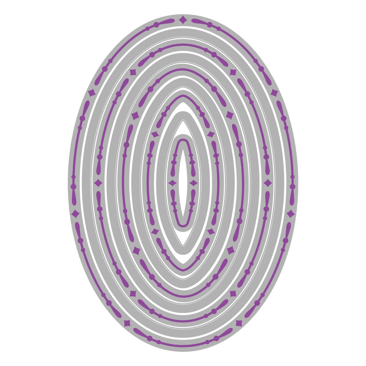 Troqueles Framelits Fanciful Reversed, Clare Classic Ovals (vista 5)