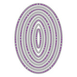 Troqueles Framelits Fanciful Reversed, Clare Classic Ovals (vista 5)
