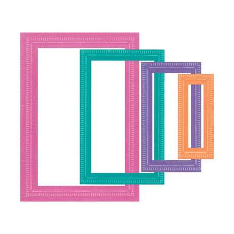 Troqueles Framelits Fanciful Reversed, Renee Deco Rectangles (vista 3)