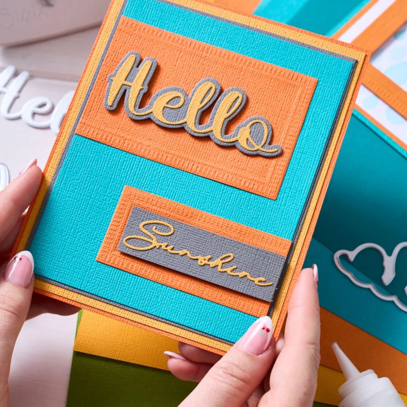 Troqueles Framelits Fanciful Reversed, Renee Deco Rectangles