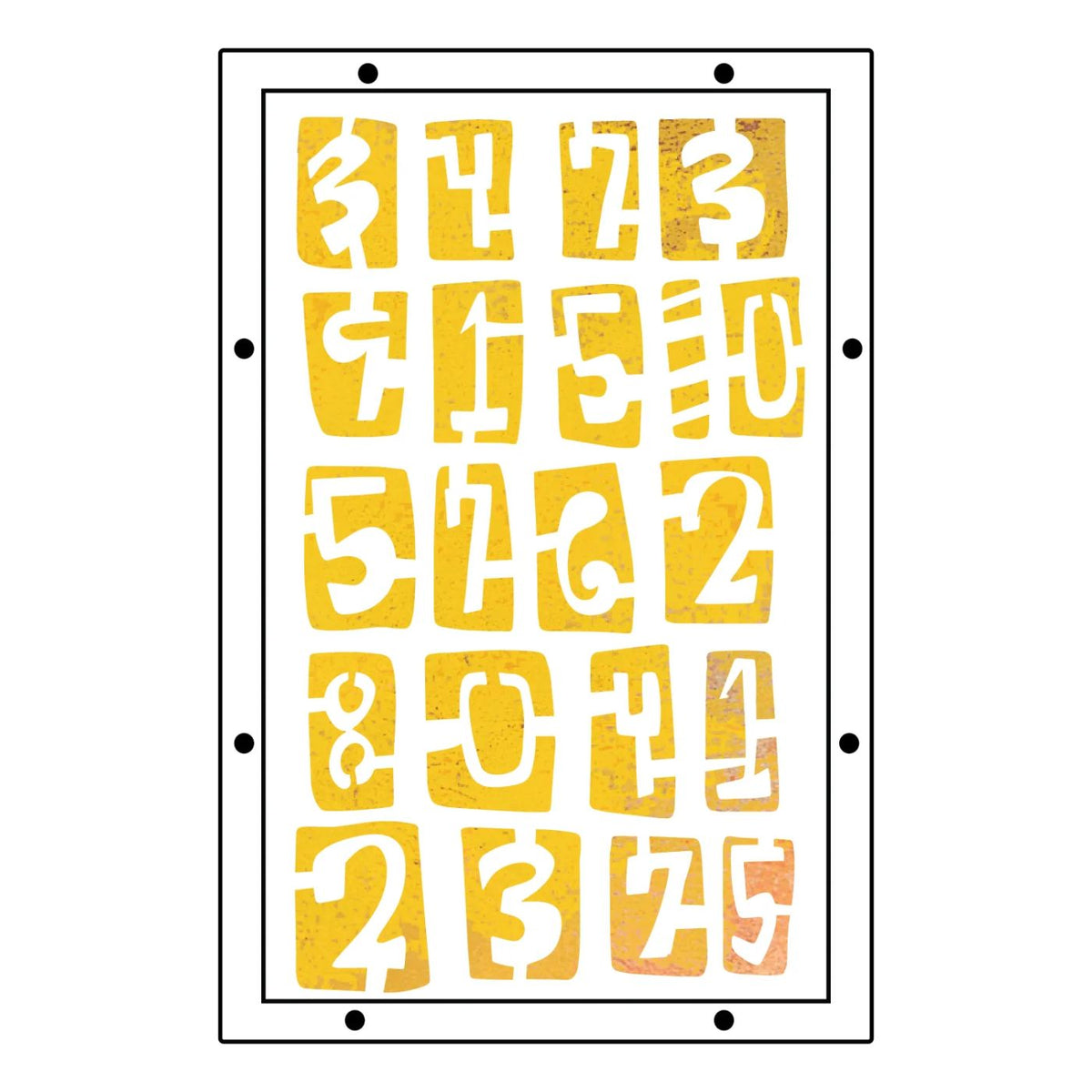 Studio Sellos Clear con Stencils A5 Strength In Numbers (vista 5)