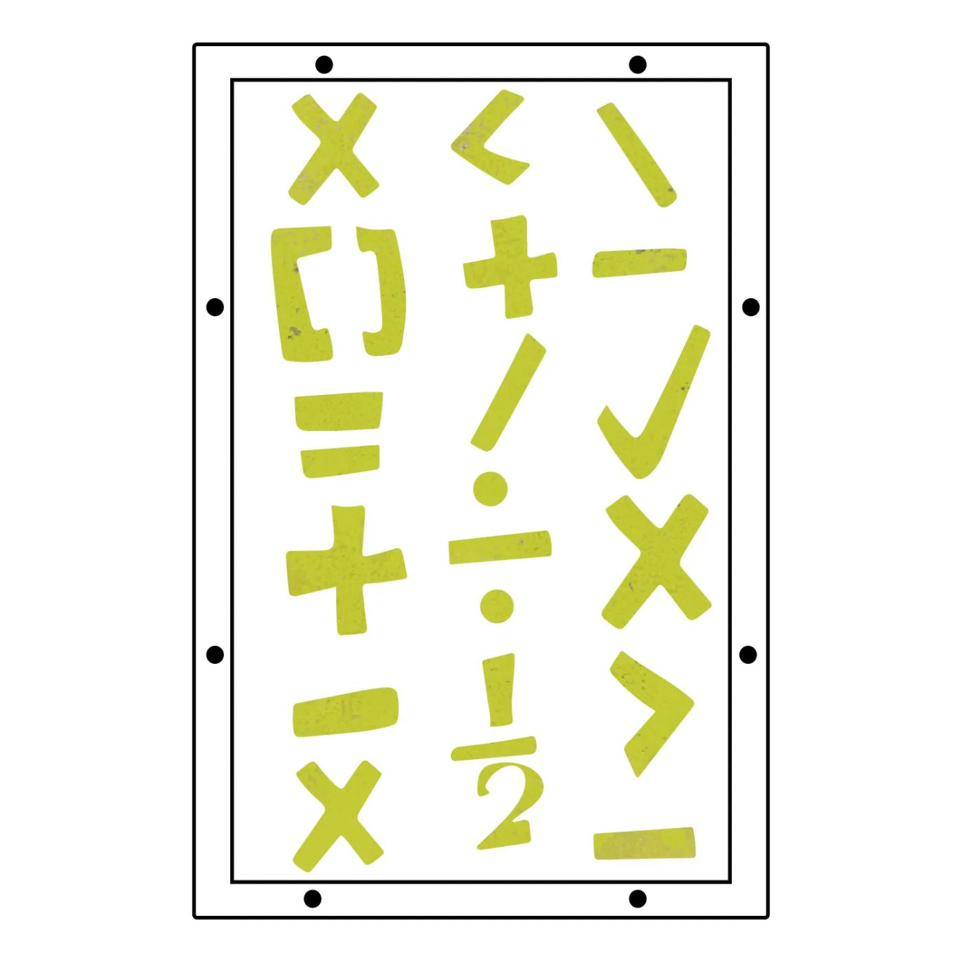 Studio Sellos Clear con Stencils A5 Strength In Numbers