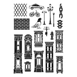 Studio Sellos Clear con Stencils A5 City Life (vista 6)