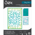 Folder de Embossing 3D con Stencil Burst of Bright