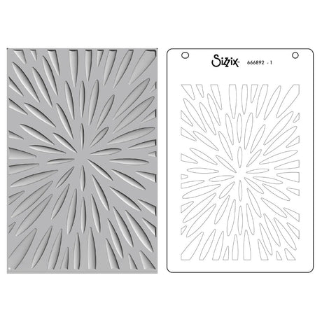 Folder de Embossing 3D con Stencil Burst of Bright (vista 5)