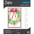 Set Stencil en Capas A6 A Wreath in time - Navidad