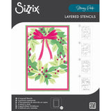Set Stencil en Capas A6 A Wreath in time - Navidad
