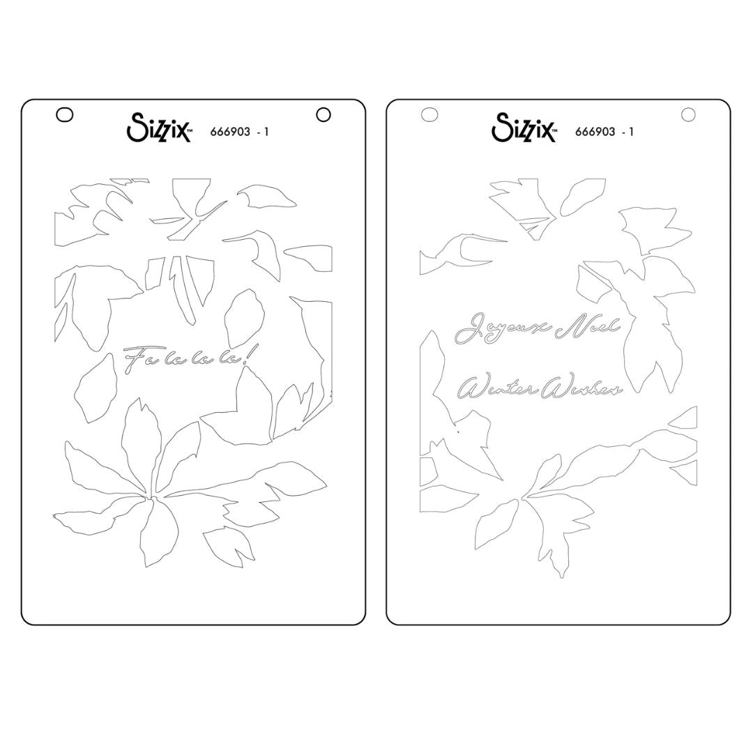 Set Stencil en Capas A6 A Wreath in time - Navidad (vista 4)