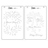 Set Stencil en Capas A6 A Wreath in time - Navidad (vista 5)