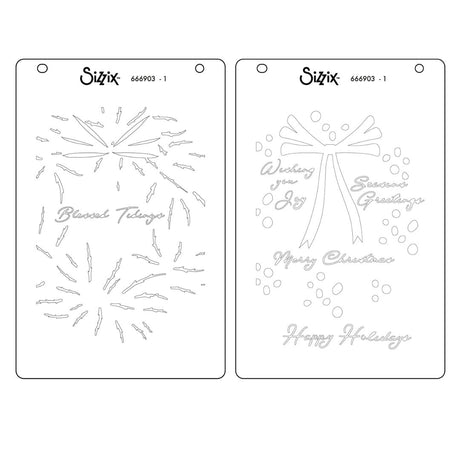 Set Stencil en Capas A6 A Wreath in time - Navidad (vista 5)