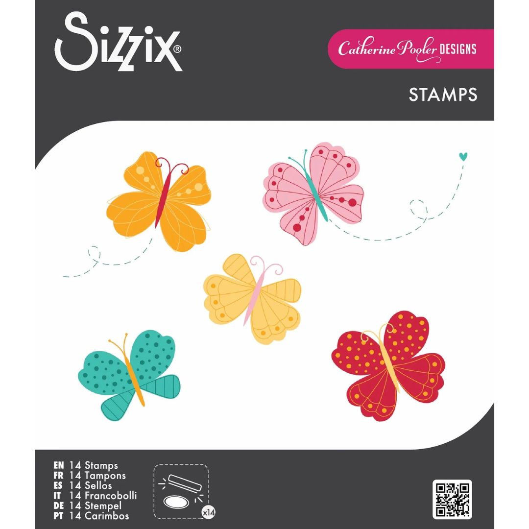 Set Sellos Clear Mariposas #1